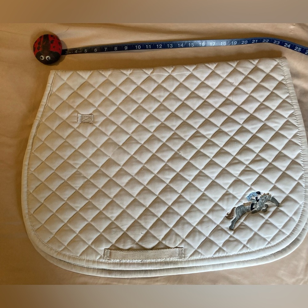 White Dover jump saddle pad